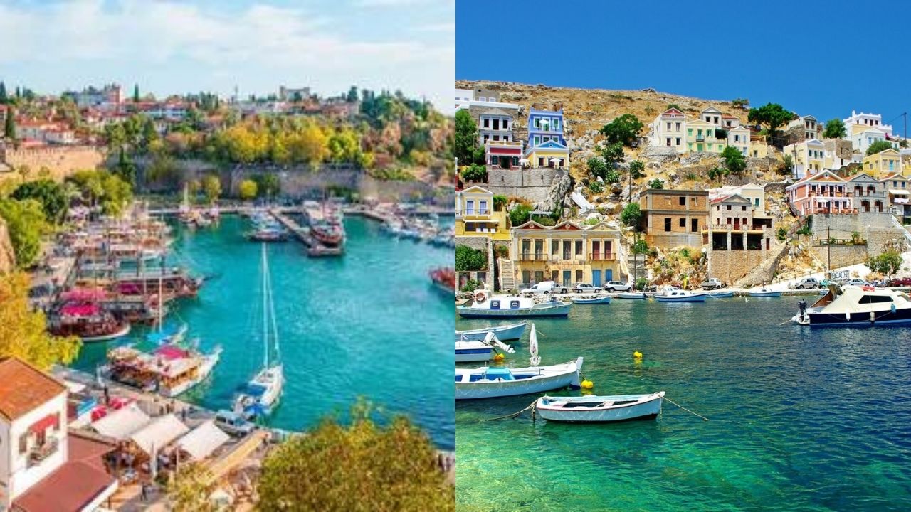 Burası Yunan adaları mı, Antalya mı? Turist Akını Var!