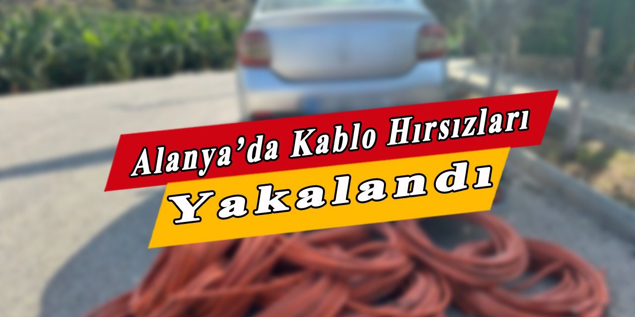 Alanya'da kablo hırsızlığı pes dedirtti