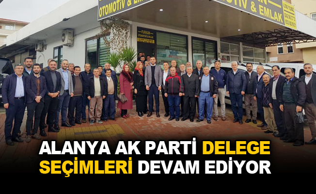 Alanya AK Parti delege seçimleri devam ediyor