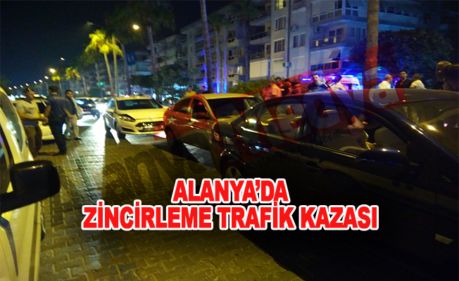 Alanya'da Zincirleme Trafik Kazası