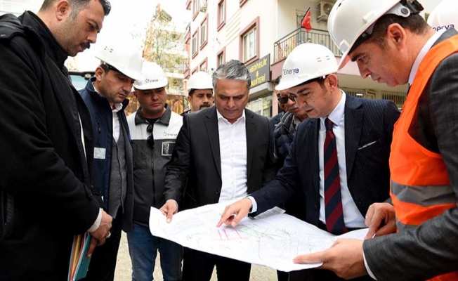 Başkan Uysal, doğalgaz altyapı çalışmalarını denetledi