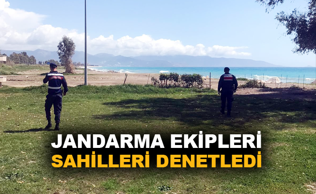 Jandarma ekipleri sahilleri denetledi