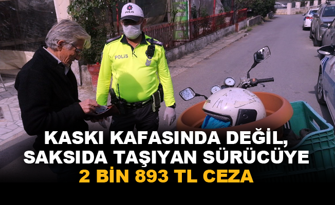 Polis uygulamasına takılan motosiklet sürücüsü 'Pes' dedirtti