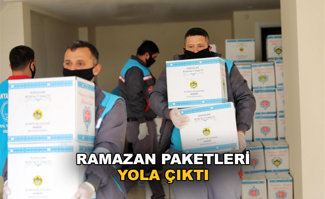 Alanya Belediyesi'nin ramazan paketleri yola çıktı