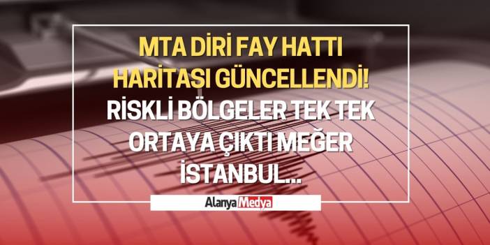 MTA diri fay hattı haritası güncellendi! Riskli bölgeler tek tek ortaya çıktı meğer İstanbul...